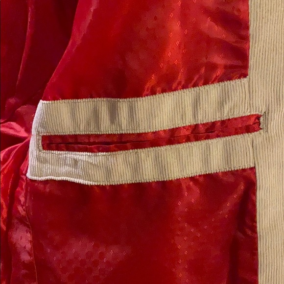 Franky Max Men’s Blazer 💯% Cotton Embroidery Rhinestones Size M Beige - Picture 7 of 7